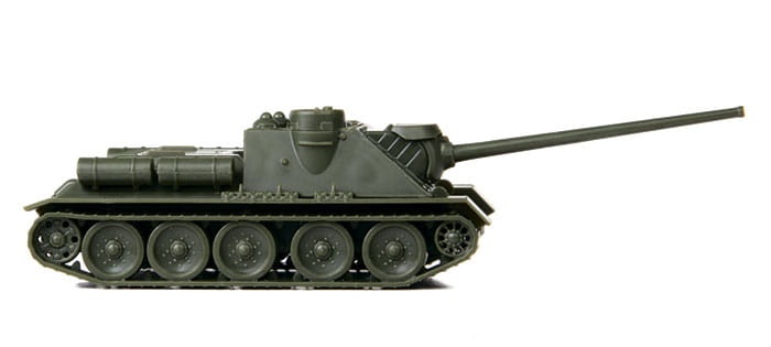 Zdjęcie dodatkowe produktu SU-100 Soviet Self-Propelled Gun 1:100 Zvezda 6211