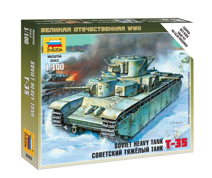 Zdjęcie główne produktu T-35 Soviet heavy tank 1:100 Zvezda 6203