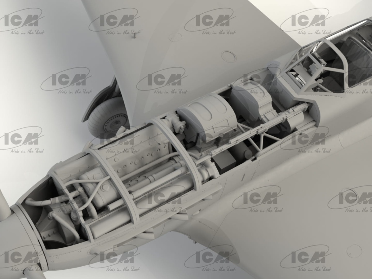 Zdjęcie dodatkowe produktu Yak-9T (WWII Soviet fighter) 1:32 ICM 32090