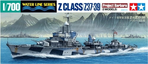 Zdjęcie główne produktu German Destroyer Z (Project Barbara) 1:700 Tamiya 31908