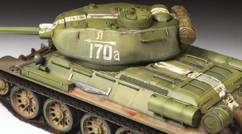 Zdjęcie dodatkowe produktu T-34/85 Soviet tank 1:35 Zvezda 3687