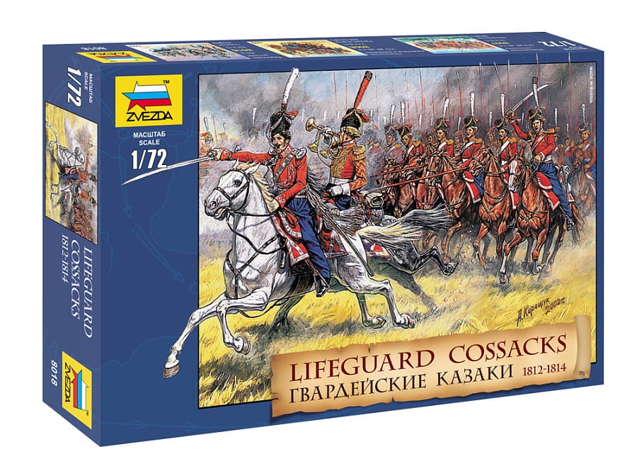 Zdjęcie główne produktu Lifeguard Cossacks 1812 (Napolenic Wars) 1:72 Zvezda 8018