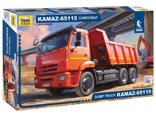 Kamaz 65115 dump truck 1:35 Zvezda 3650