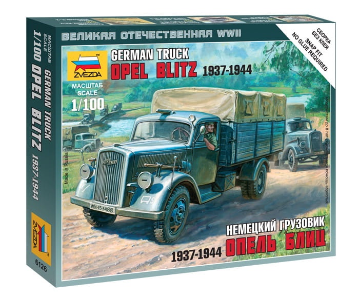 Zdjęcie główne produktu Opel Blitz German Truck 1:100 Zvezda 6126