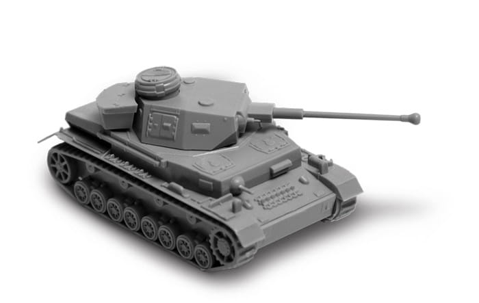 Zdjęcie dodatkowe produktu Panzerkampfwagen IV Ausf. F2 1:100 Zvezda 6251