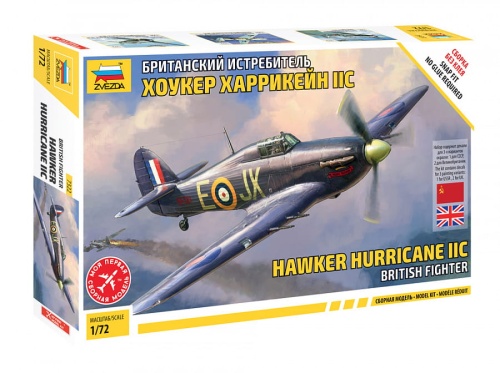 Hawker Hurricane IIC British Fighter 1:72 Zvezda 7322