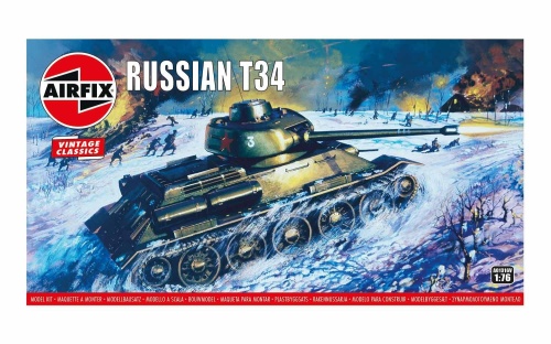 T34 Russian Tank 1:76 Airfix 01316V