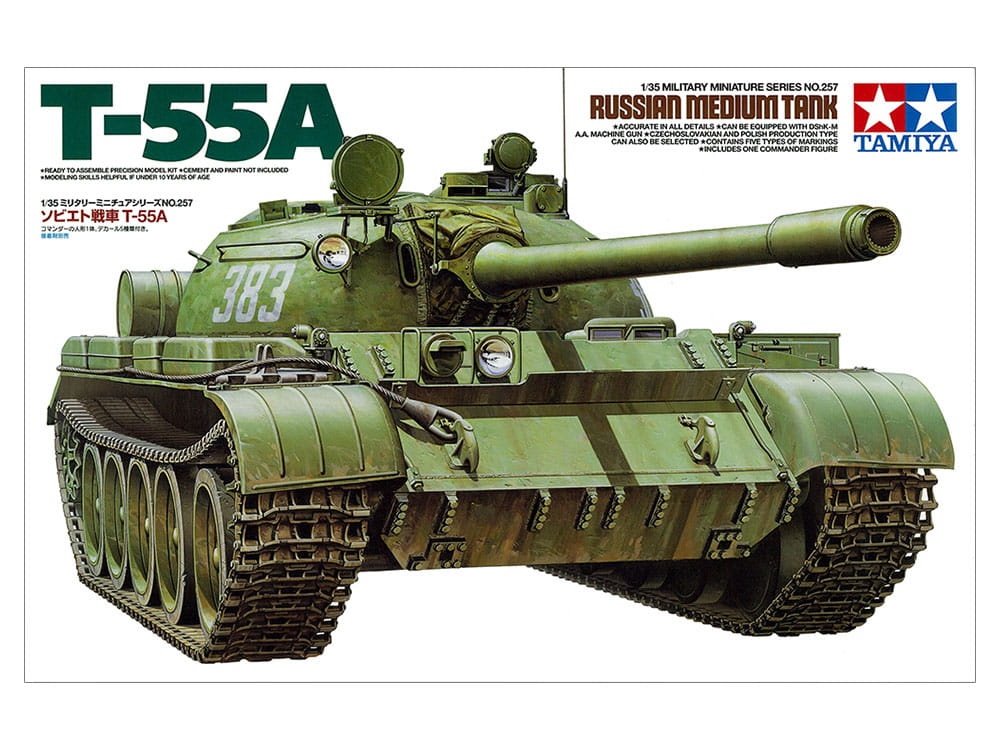 Zdjęcie główne produktu T-55A Russian Medium Tank 1:35 Tamiya 35257