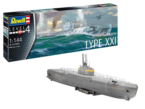 U-Boat Type XXI submarine 1:144 Revell 05177